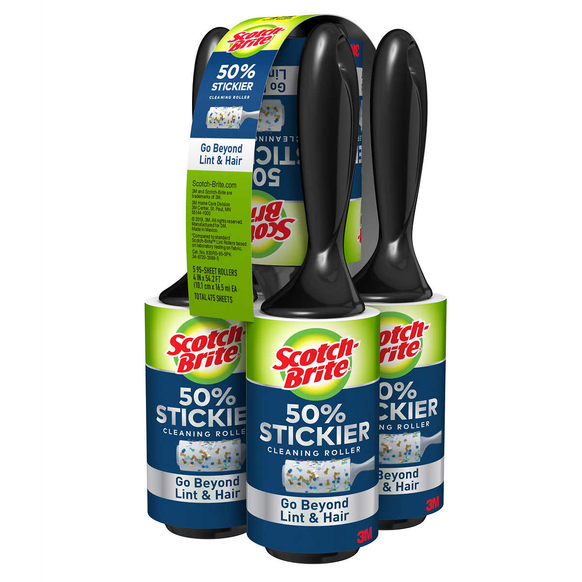 Scotch Brite 3M Lint Roller 50 % Sticker (5 Pack)